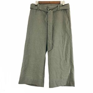 NWT Ann Taylor Grey Wide Leg Dress Capris